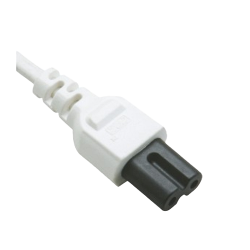 How does the choice of IEC standard power cord impact energy efficiency and overall power consumption of electronic devices?